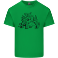 Tortoise Mushrooms Nature Mycology Kids T-Shirt Childrens Irish Green