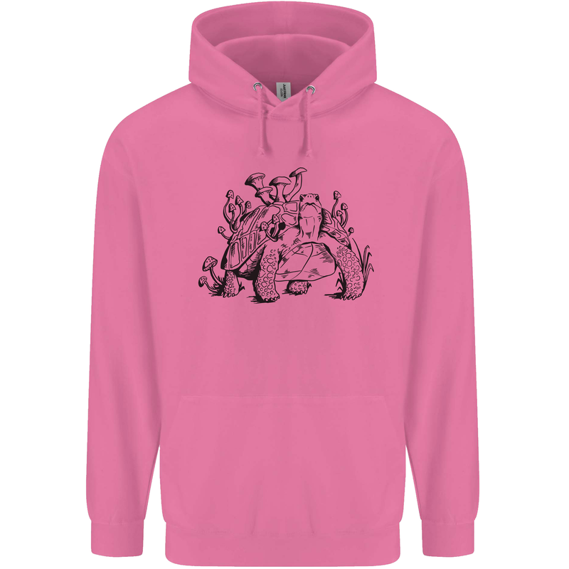 Tortoise Mushrooms Nature Mycology Mens 80% Cotton Hoodie Azelea