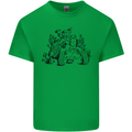 Tortoise Mushrooms Nature Mycology Mens Cotton T-Shirt Tee Top Irish Green