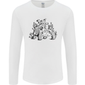 Tortoise Mushrooms Nature Mycology Mens Long Sleeve T-Shirt White