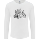 Tortoise Mushrooms Nature Mycology Mens Long Sleeve T-Shirt White