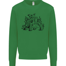 Tortoise Mushrooms Nature Mycology Mens Sweatshirt Jumper Irish Green