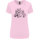 Tortoise Mushrooms Nature Mycology Womens Wider Cut T-Shirt Light Pink