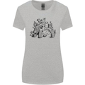 Tortoise Mushrooms Nature Mycology Womens Wider Cut T-Shirt Sports Grey