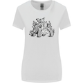 Tortoise Mushrooms Nature Mycology Womens Wider Cut T-Shirt White
