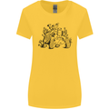 Tortoise Mushrooms Nature Mycology Womens Wider Cut T-Shirt Yellow