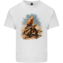 Tortoise and Capybara Mens Cotton T-Shirt Tee Top White