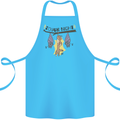 Tough Night Funny Dog Bat Hangover Alcohol Beer Cotton Apron 100% Organic Turquoise
