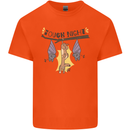 Tough Night Funny Dog Bat Hangover Alcohol Beer Kids T-Shirt Childrens Orange