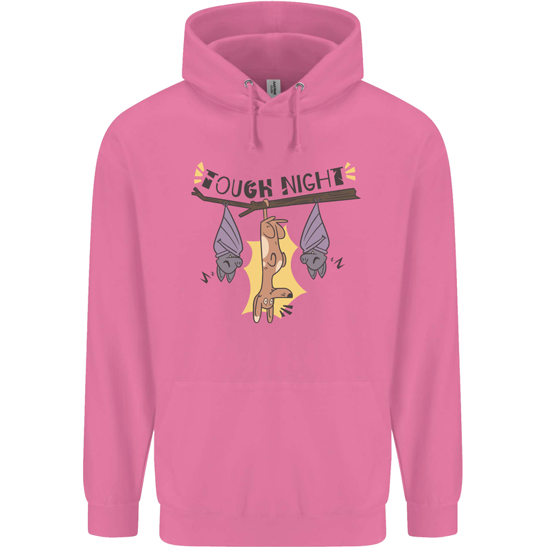 Tough Night Funny Dog Bat Hangover Alcohol Beer Mens 80% Cotton Hoodie Azelea