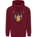 Tough Night Funny Dog Bat Hangover Alcohol Beer Mens 80% Cotton Hoodie Maroon