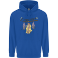 Tough Night Funny Dog Bat Hangover Alcohol Beer Mens 80% Cotton Hoodie Royal Blue