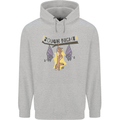 Tough Night Funny Dog Bat Hangover Alcohol Beer Mens 80% Cotton Hoodie Sports Grey