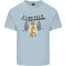 Tough Night Funny Dog Bat Hangover Alcohol Beer Mens Cotton T-Shirt Tee Top Light Blue