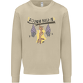 Tough Night Funny Dog Bat Hangover Alcohol Beer Mens Sweatshirt Jumper Sand