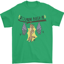 Tough Night Funny Dog Bat Hangover Alcohol Beer Mens T-Shirt 100% Cotton Irish Green