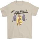 Tough Night Funny Dog Bat Hangover Alcohol Beer Mens T-Shirt 100% Cotton Sand