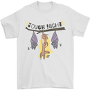 Tough Night Funny Dog Bat Hangover Alcohol Beer Mens T-Shirt 100% Cotton White