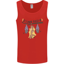 Tough Night Funny Dog Bat Hangover Alcohol Beer Mens Vest Tank Top Red