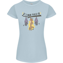 Tough Night Funny Dog Bat Hangover Alcohol Beer Womens Petite Cut T-Shirt Light Blue