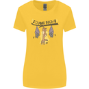 Tough Night Funny Dog Bat Hangover Alcohol Beer Womens Wider Cut T-Shirt Yellow
