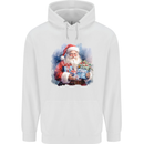 Traditional Santa Christmas Design Xmas Childrens Kids Hoodie White