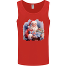 Traditional Santa Christmas Design Xmas Mens Vest Tank Top Red