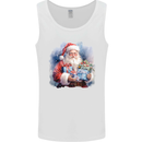 Traditional Santa Christmas Design Xmas Mens Vest Tank Top White