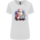 Traditional Santa Christmas Design Xmas Womens Wider Cut T-Shirt White