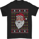 Traditional Santa Claus Christmas Xmas Mens T-Shirt 100% Cotton Black