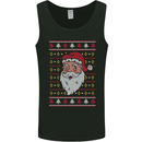 Traditional Santa Claus Christmas Xmas Mens Vest Tank Top Black