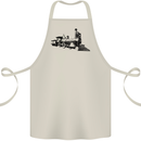 Trains Locomotive Steam Engine Trainspotting Cotton Apron 100% Organic Natural