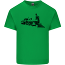Trains Locomotive Steam Engine Trainspotting Kids T-Shirt Childrens Irish Green