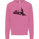 Trains Locomotive Steam Engine Trainspotting Mens Sweatshirt Jumper Azalea