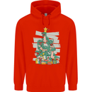 Tree Rex Funny Christmas T-Rex Dinosaur Mens 80% Cotton Hoodie Bright Red