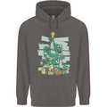 Tree Rex Funny Christmas T-Rex Dinosaur Mens 80% Cotton Hoodie Charcoal