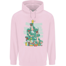 Tree Rex Funny Christmas T-Rex Dinosaur Mens 80% Cotton Hoodie Light Pink