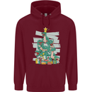 Tree Rex Funny Christmas T-Rex Dinosaur Mens 80% Cotton Hoodie Maroon