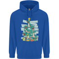 Tree Rex Funny Christmas T-Rex Dinosaur Mens 80% Cotton Hoodie Royal Blue