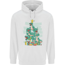Tree Rex Funny Christmas T-Rex Dinosaur Mens 80% Cotton Hoodie White