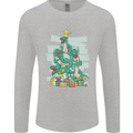 Tree Rex Funny Christmas T-Rex Dinosaur Mens Long Sleeve T-Shirt Sports Grey