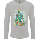 Tree Rex Funny Christmas T-Rex Dinosaur Mens Long Sleeve T-Shirt Sports Grey