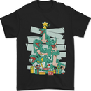 Tree Rex Funny Christmas T-Rex Dinosaur Mens T-Shirt 100% Cotton Black