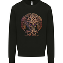 Tree Skull Mens Sweatshirt Jumper Black
