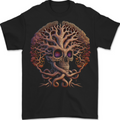 Tree Skull Mens T-Shirt 100% Cotton BLACK