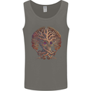 Tree Skull Mens Vest Tank Top Charcoal