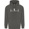 Trekking ECG Walking Rambling Hiking Pulse Childrens Kids Hoodie Storm Grey