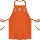 Trekking ECG Walking Rambling Hiking Pulse Cotton Apron 100% Organic Orange