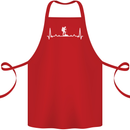 Trekking ECG Walking Rambling Hiking Pulse Cotton Apron 100% Organic Red