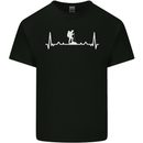 Trekking ECG Walking Rambling Hiking Pulse Kids T-Shirt Childrens Black